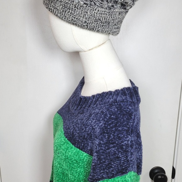 Aerie Offline Colorblock Oversized Sweater Soft Plush XXS Fall Sweater Winter - Picture 8 of 11